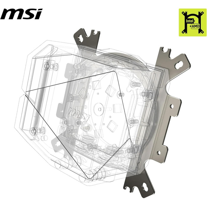 MSI MAG CoreLiquid I360 - Система водяного охолодження ЦП з ARGB підсвічуванням, підтримка Intel & AMD, сокет I-Series