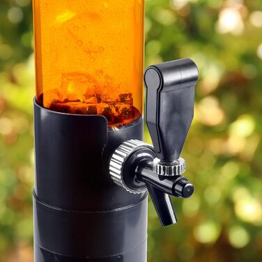 GOODS+GADGETS XXL Drinks Column Beer Column Beer Tower Party Beer Dispensing Column with Tap (5 Liter)