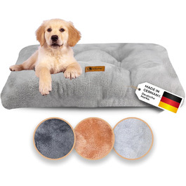 Belune® Делюкс подушка для собак [Світло-сірий, L (130x80x15 см)] - миється, ліжко для великих собак, подушка для собак великих порід світло-сіра L (130x80x15 см)