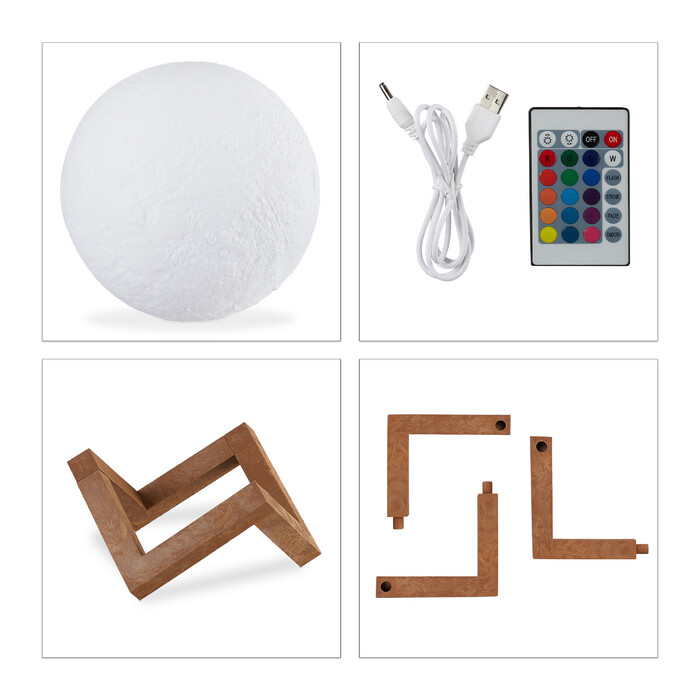 Relaxdays 3D Color-Changing Mood Lamp
