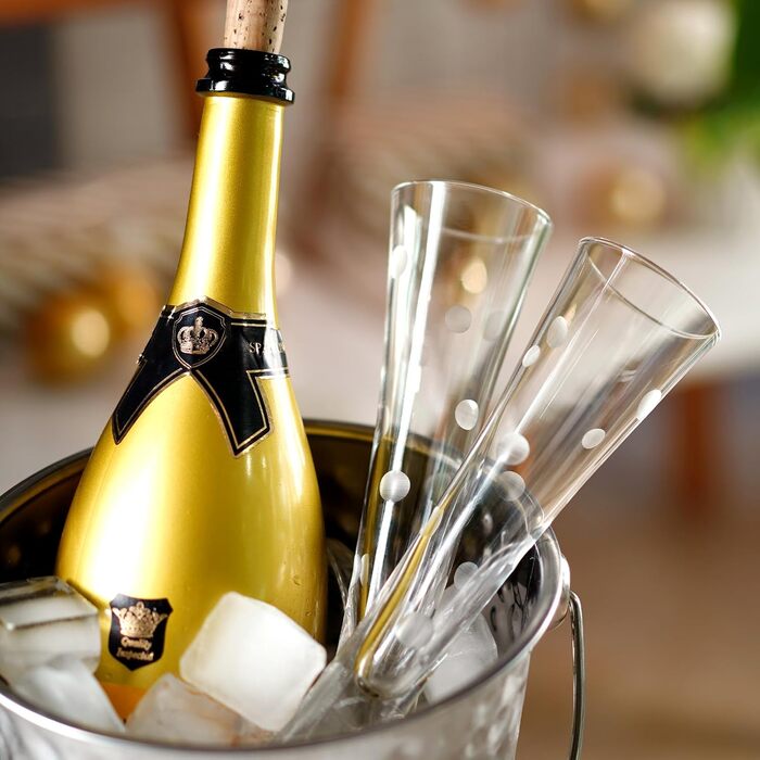 Набір 2 шт. келихів для шампанського 145мл, келихи з кришталю, келихи для ігристі вина, ручної роботи, прозорі лікерні келихи (з пінопластовою упаковкою)