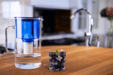 Скляний фільтр-кувшин Wessper D2 BOROSILICATE 3л, синій + 12 фільтрів