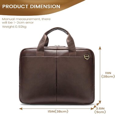 Сумка для ноутбука VINBAGGE Business A-braun 14