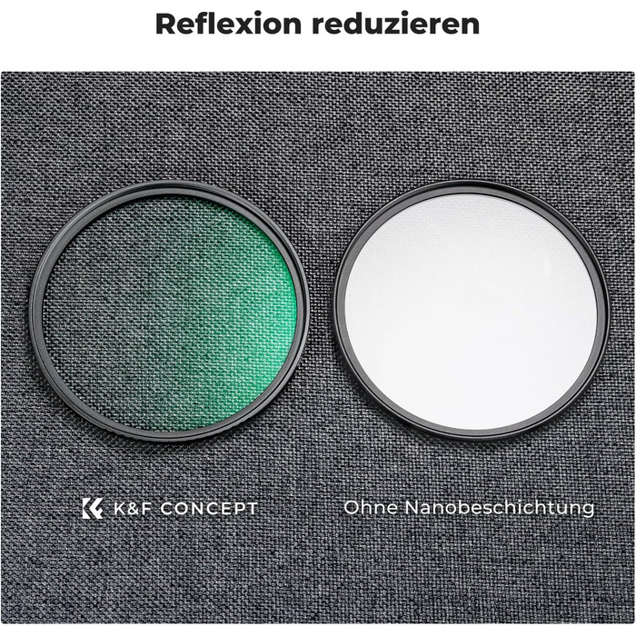 Фільтри K&F Concept Black Mist 1/4 та 1/8, 67mm, Black Promist Filtersets, Nano-Klear (Ефектний фільтр дифузії)