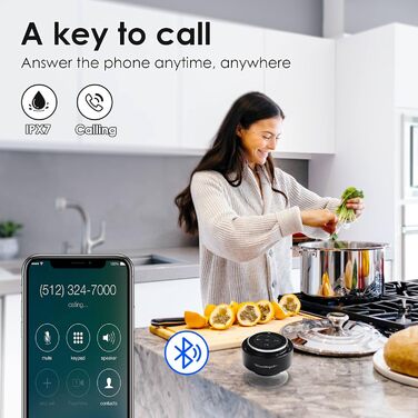 Водонепроникна Bluetooth колонка для душу Xleader з присоскою, портативна музична колонка для ванної, подарунок для дівчат, хлопців, чоловіків і жінок, срібляста