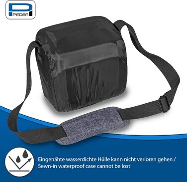 Сумка для DSLR-камери PEDEA: стильна фотосумка з водонепроникним чохлом (сіра)
