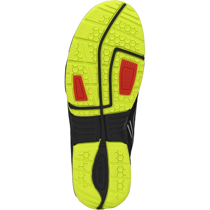 Черевики безпеки ELTEN AMBITION BOA Low ESD S2, чоловічі, шкіра/текстиль, сталевий капок, легкі, спортивні, чорний/жовтий, розмір 44