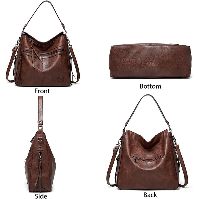 Сумка жіноча шкіряна Burgundy - шопер на плече та ручку, елегантна сумка-тоут