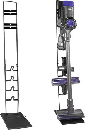 Підставка для акумуляторного пилососа, ручного пилососа, підлогого пилососа: аксесуари, станція зарядки, без свердління, чорний колір
