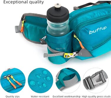 Спортивна поясна сумка-бананка для собак: тренування, велоспорт, біг, піші прогулянки. Великий об'єм, колір: блакитний. Для жінок та чоловіків