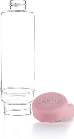 Пляшка для води VitaJuwel inu! CRYSTAL Blossom Rose з гірським кристалом та рожевим кварцем, для індивідуалістів, преміум-якість