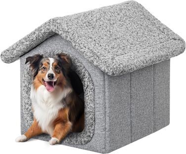 Будиночок для тварин: собачий/кітчий, сірий, 38x44x45 см