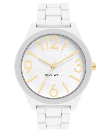 Жіночий кварцовий годинник Nine West NW/1678GYRG з сірим циферблатом та металевим ремінцем, аналоговий