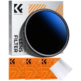ND фільтр змінної щільності K&F Concept 72мм ND2-ND400 (1-9 ступенів) з серією Nano-Klear для ландшафтної фотографії + 3 серветки для чищення