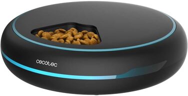 Автоматичний годівниця для домашніх тварин Cecotec Pumba 1600 Purrfect Meal - 1,6 л, 4 відділення, таймер, LED-дисплей, голосовий рекордер