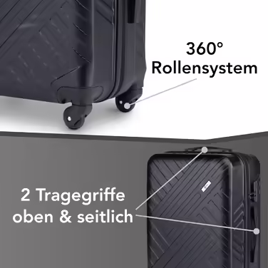 Валіза Xonic Design Boardcase, жорсткий дорожній чемодан із 360° колесами, замок, ручна поклажа 55x35x20 см, неоново-оранжевий, S