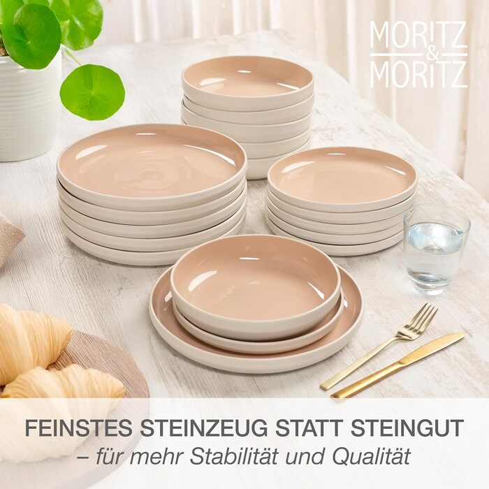 Набір кавових чашок Moritz & Moritz CAVO, 6 шт., 500 мл, з високоякісної кераміки, стильний дизайн з ручкою