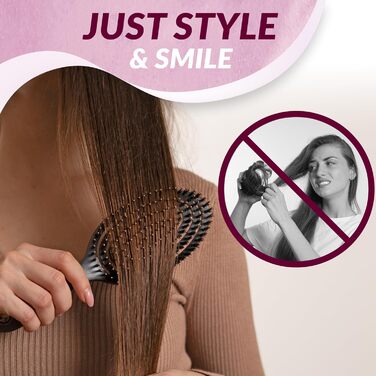 Щітка для волосся marQus Bio з щетиною дикого кабана без заплутування - розпушувач з подвійною спіральною пружиною - професійна щітка для розчісування волосся для будь-якого типу волосся, екологічний матеріал - для мокрого та сухого волосся, для блиску та