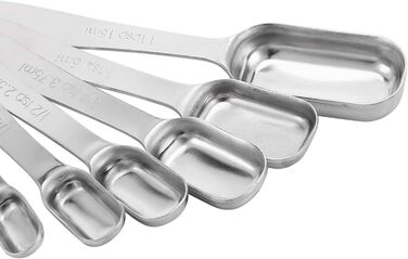 Stainless Steel Measuring Spoons, Kitchen Utensil Measuring Spoons Measuring Cup Cuillere Doseuse Grams for Home