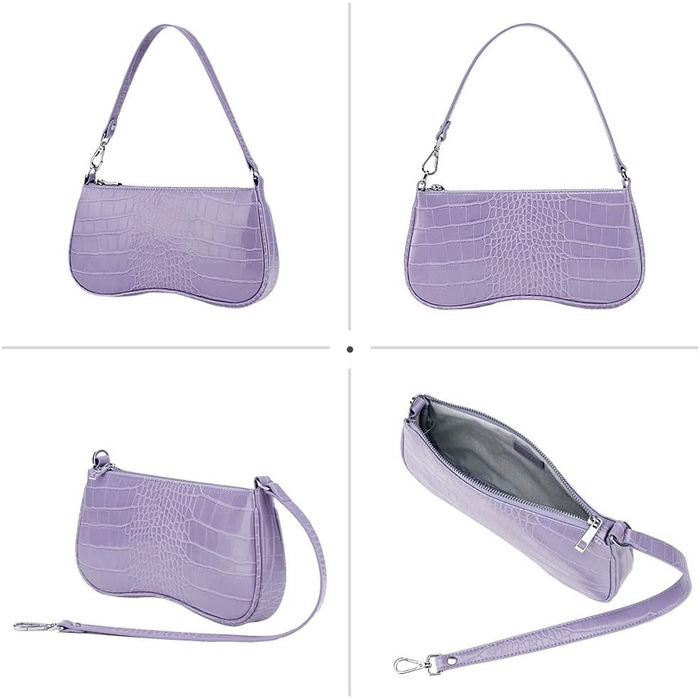 Сумка жіноча JW PEI Eva через плече світло-фіолетова - оригінальна та стильна