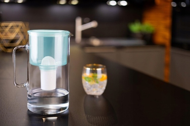Скляний фільтр-кувшин Wessper D2 BOROSILICATE 3л, м'ятний + фільтр