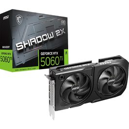 Відеокарта MSI GeForce RTX 5060 Ti Ventus 8G SHADOW 2X OC PLUS, 8 GB GDDR7, PCIe 5.0, Boost 2647 MHz