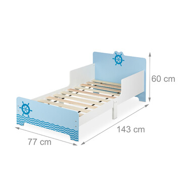 Relaxdays Children's Bed, Nautical Theme