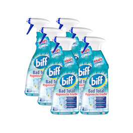 Засіб для чищення ванної кімнати Biff Bad Total Hygienische Frische проти вапна та бруду, гігієнічна свіжість, спрей 750 мл (набір 16 шт)