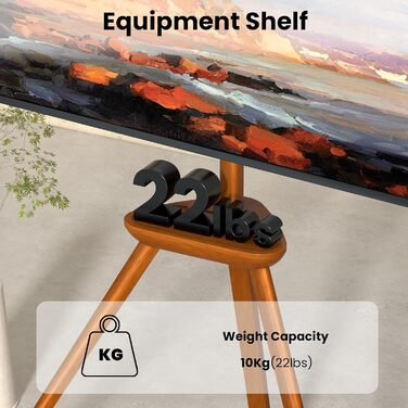 Підставка для телевізора PUTORSEN з дерева, регульована по висоті, для TV 45-65 дюймів, до 40 кг, поворотна на 45 градусів, VESA до 400x400 мм