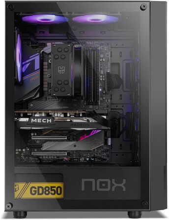 Корпус для ПК NOX COOLBAY RX (ATX, Micro ATX), USB 3.0, сітка, чорний (INFINITY BETA)