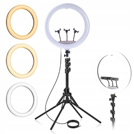 Кільцева лампа Pixel LED 200 Вт, 45 см, з пультом керування та штативом 200 см
