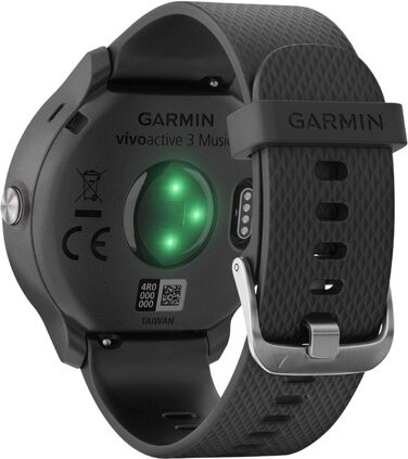 Розумний годинник Garmin vívoactive 3 Music GPS з музикою, Garmin Pay, встановлені спортивні додатки, чорний