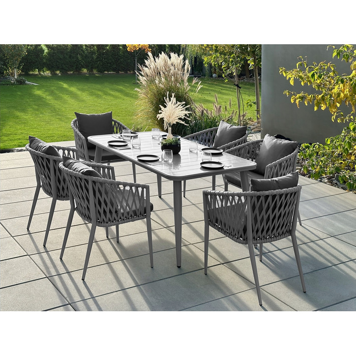 Комплект стіл та стільці MAT-COMPANY metal EXCLUSIV, сірий
