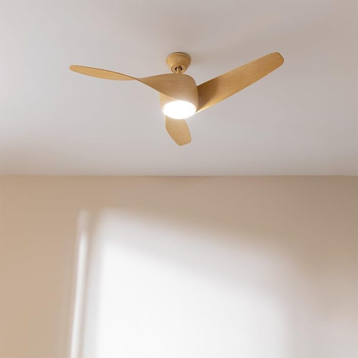 Стельовий вентилятор Cecotec EnergySilence Aero 5290 132 см з LED підсвіткою та пультом ДУ (Whitewood)