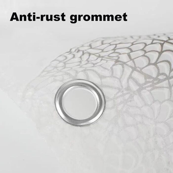 Шторка для душу Helweet, водонепроникна, 180 x 200 см, анти-пліснява