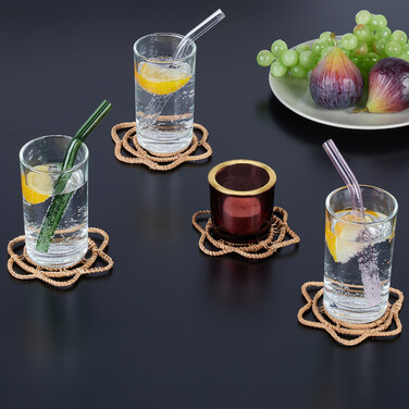 Relaxdays Drink Coasters - Set of 4