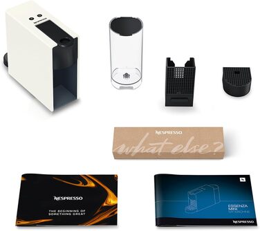 Кавомашина Nespresso Krups XN1101 Essenza Mini, біла, 1260W, 0.7л, клас енергоефективності A (без спінювача молока)
