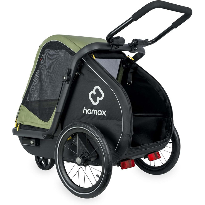 Hamax Puto Hundeanhänger (M, grün) - велосипедний причіп для собак, великий, зелений