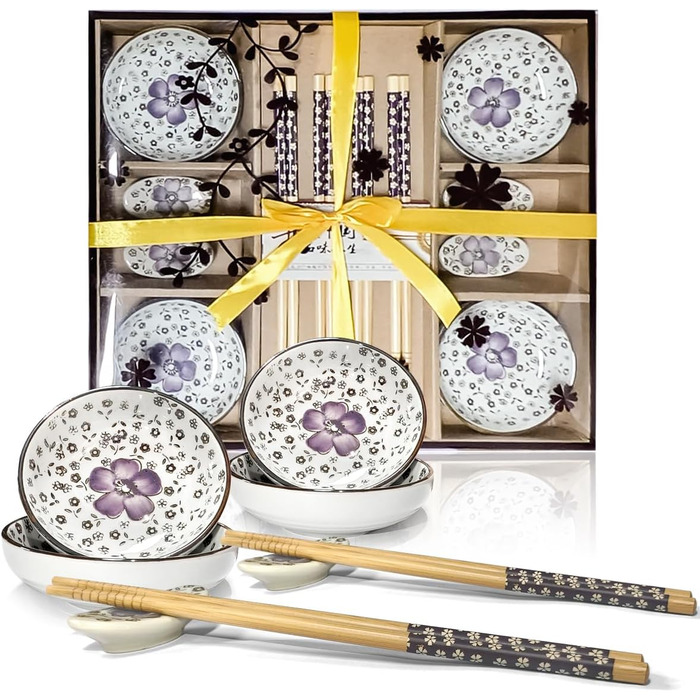 Набір посуду для суші на 4 особи, 12 шт. з кераміки, набір для подачі суші, дизайн 