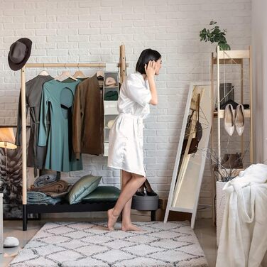 Органайзер для шафи Relaxdays з тканини, 6 відділень, 2 шухляди, сірий, 82x30x14,5 см