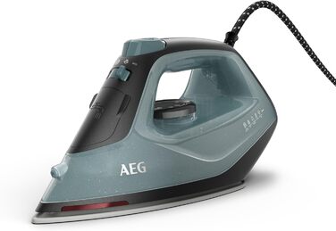 Праска AEG DB 1740LG 110g, 2400 Вт, керамічна підошва, 250 мл, антикальк, серія 5000, зелено-білий колір