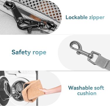 Транспортний бокс для котів та собак Petsfit - сірий, L+: 48,5x31x31 см, з м'яким килимком