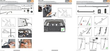 Сітка для собак Travall для Mercedes-Benz GLK (2008-2015) - захист багажника, сітка для перевезення собак, міцна сталева конструкція
