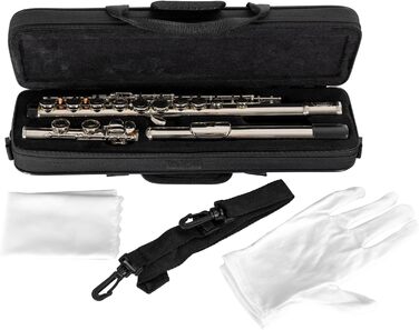 Кларнет Classic Cantabile FL-100: срібляний, з кейсом та аксесуарами (інструмент для початківців)