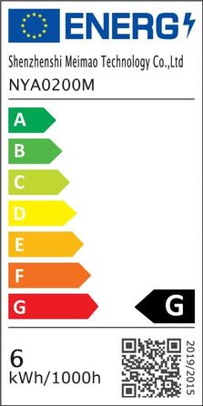 Ланцюжок прикрас Ollny 20м, 200 LED, з пультом та таймером, 8 режимів, IP44, теплий білий