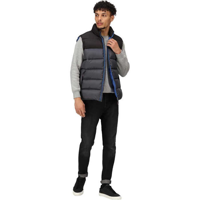 Жилет чоловічий Regatta Professional Vintage Puffer чорного кольору (Solarbetriebenes)
