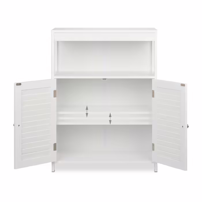 Relaxdays White Bathroom Cabinet