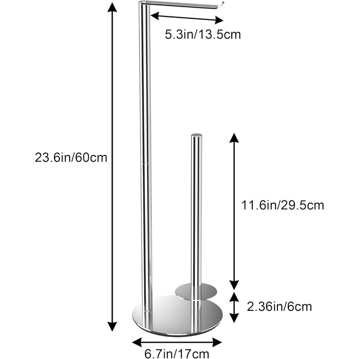 Підставка для туалетного паперу, сталева, для 3 рулонів, аксесуар для ванної кімнати