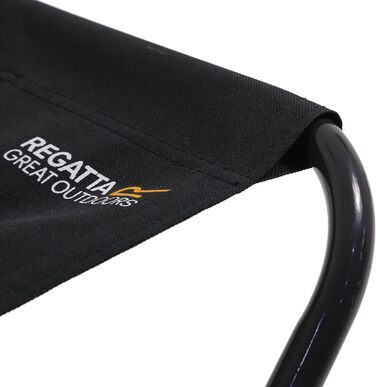 Складаний стільчик Regatta Neu Schwarz - легкий, для кемпінгу та піших прогулянок, чорний/сірий