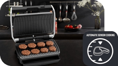 Складаний електричний гриль Tefal Optigrill Elite XL GC760D30, 2200 Вт